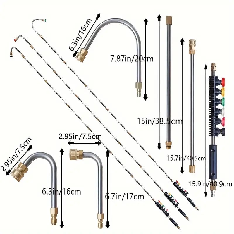 7 Meter Telescoping Wand for High Pressure Washer